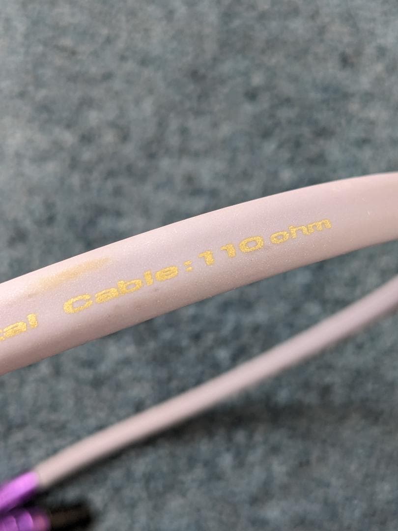 美品 オーディオクラフト DXシリーズ AES/EBUデジタルケーブル 1m