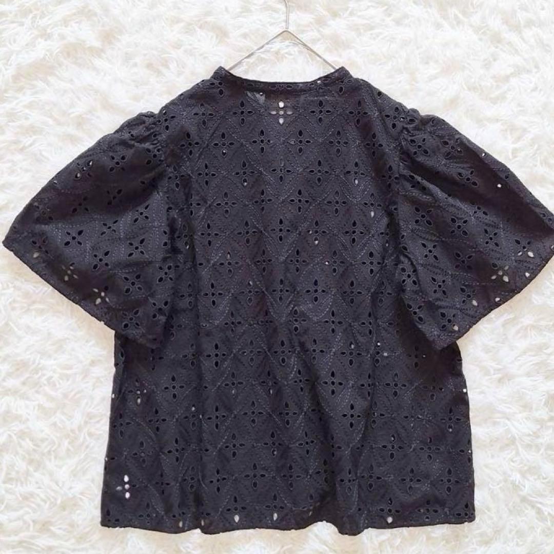 極美品✨24SS ボールジィ ロロンフラワーエンブロイダリー ギャザースリーブ