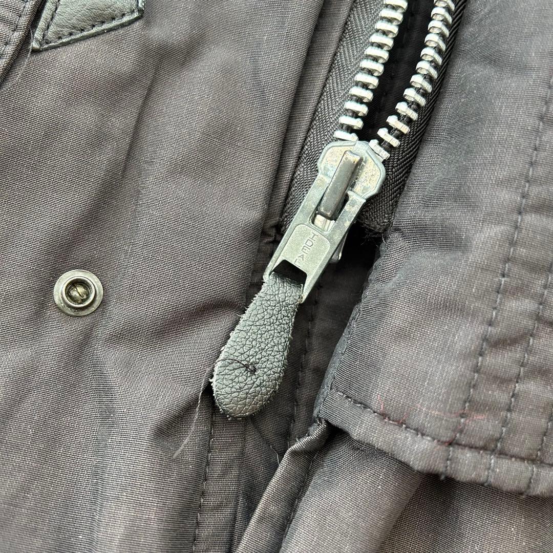 SPIEWAK N3B フライトジャケット 38 黒 リアルファー アメリカ製