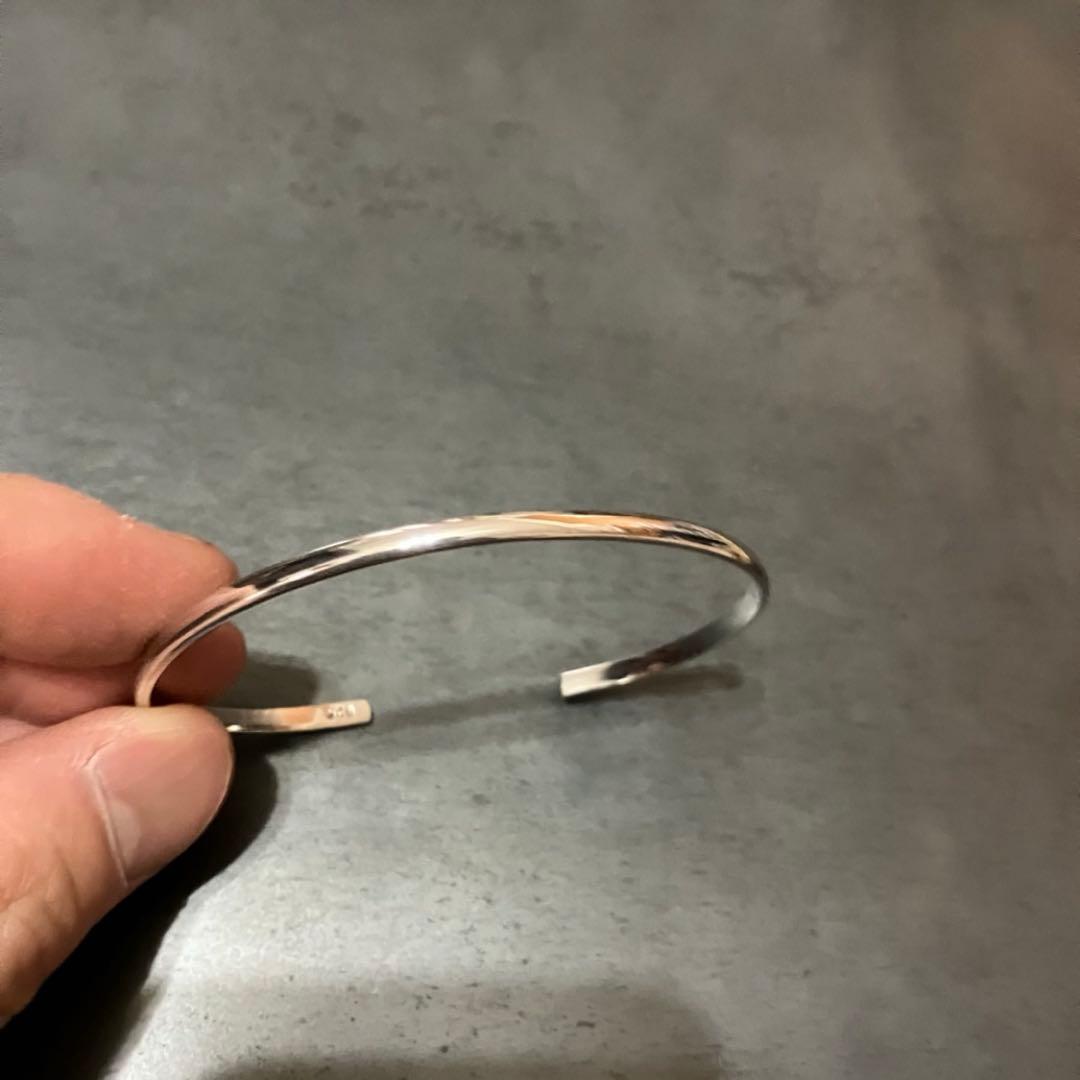 SILVER925 PLANE BRACELET/シルバー/バングル