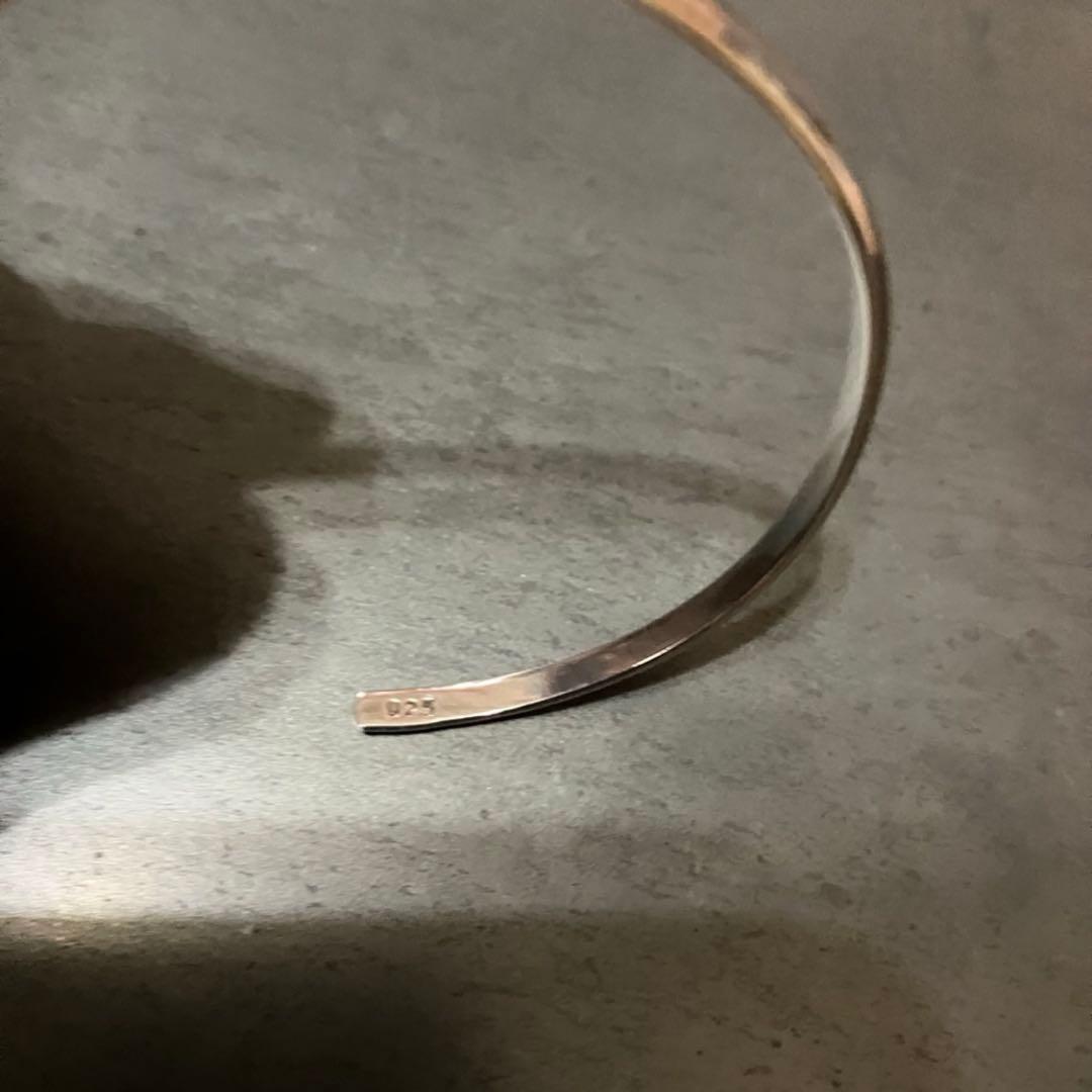 SILVER925 PLANE BRACELET/シルバー/バングル