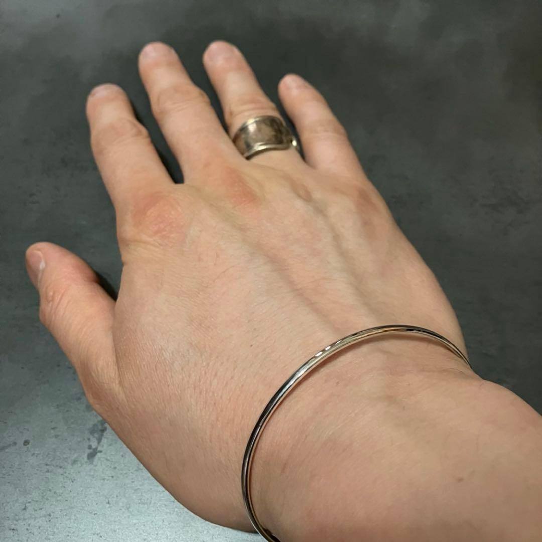 SILVER925 PLANE BRACELET/シルバー/バングル
