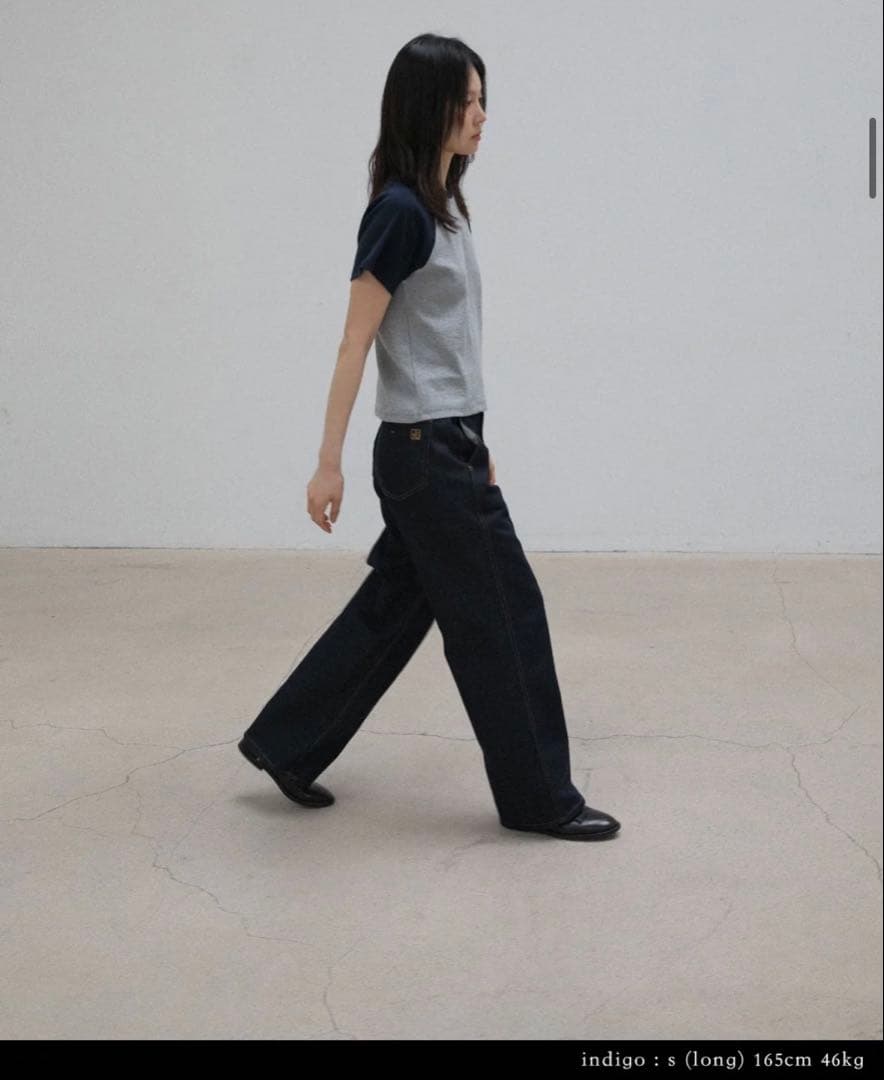 パンツ OHOTORO wide stitch jeans / indigo / S