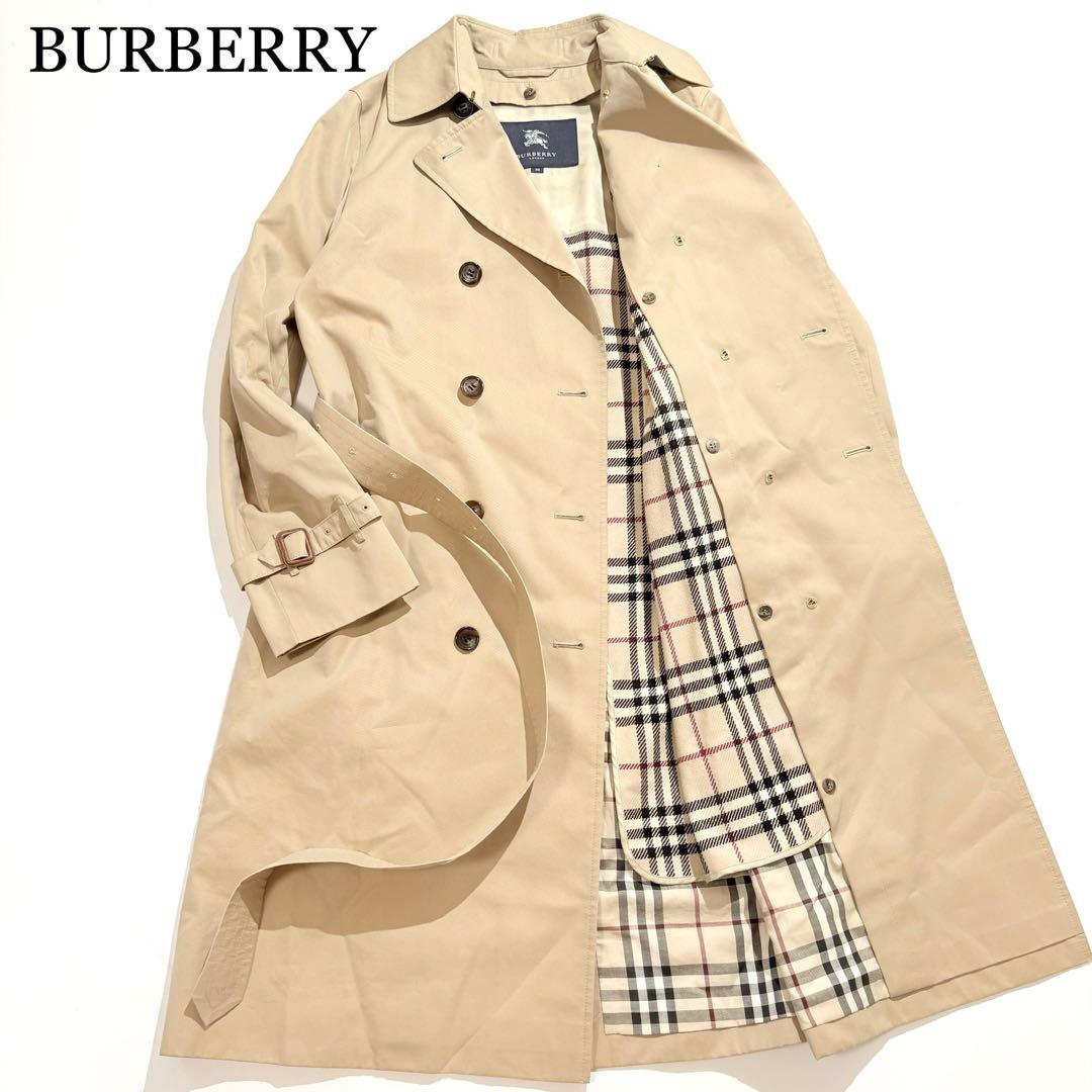 【ライナー付☆美品】BURBERRY トレンチコート チェック ハニーベージュ