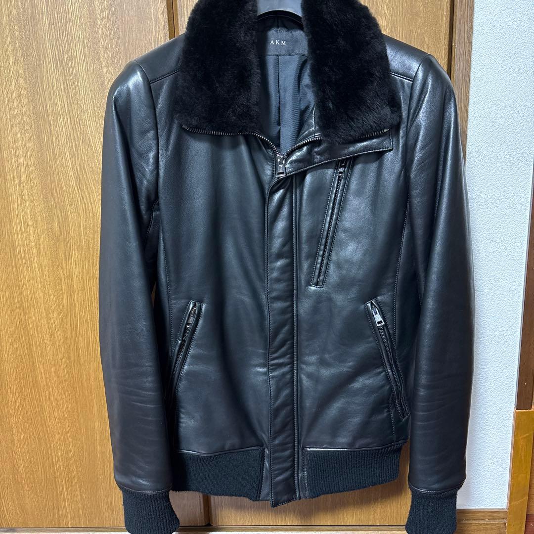 は*な様 AKM ブラックレザー ジャケット