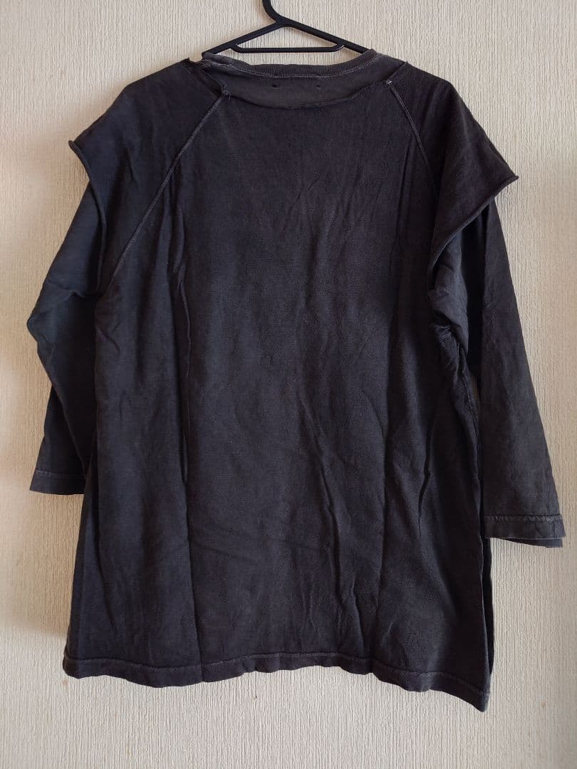 UNDERCOVER ダークグレー 重ね着風7分ロングスリーブ