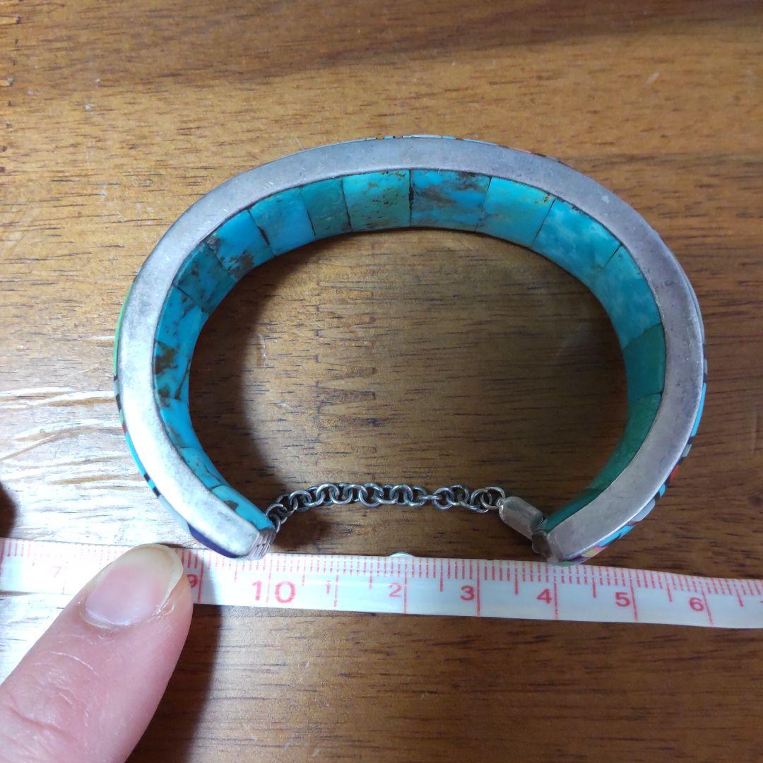 s*e様 バングル sterling ズニ族 ターコイズ RRG