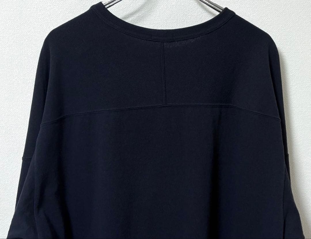 23SS COMOLI コモリ フットボールTシャツ [ネイビー]