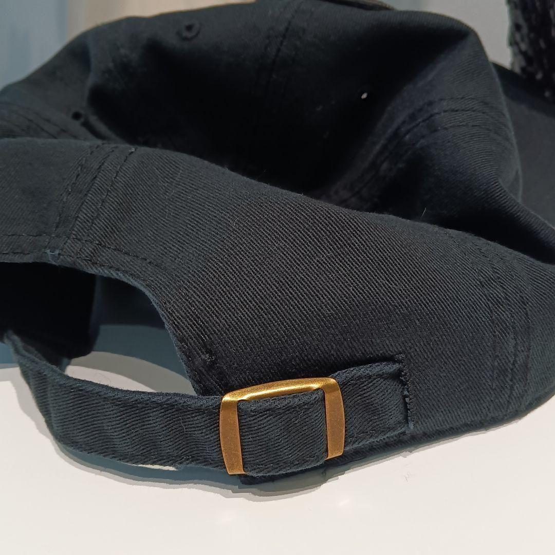 【美品】LOEWE ロエベ アナグラム パッチ キャップ キャンバス ブラック