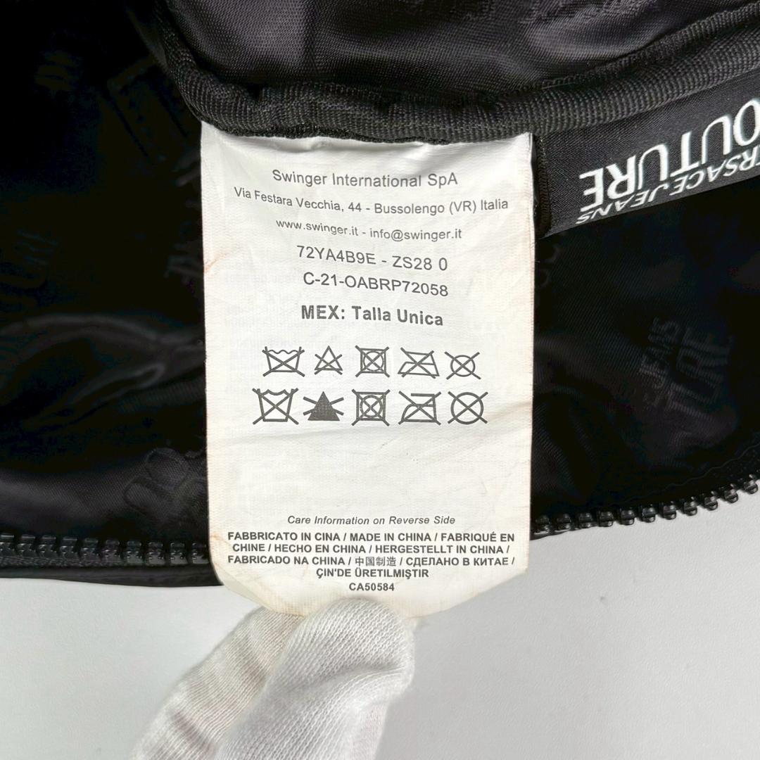 VERSACE BLACK RANGE ICONIC LOGO ベルトバック
