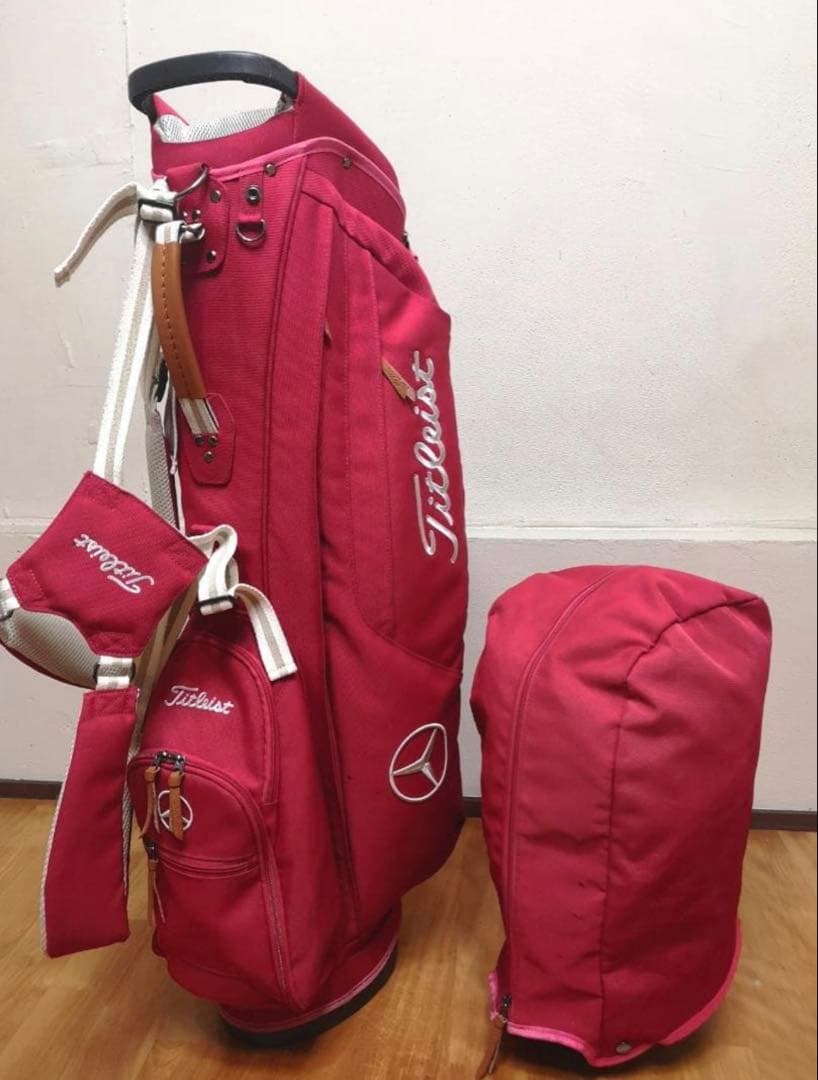 Mercedes Benz x Titleist Wネームキャディバッグ(赤)