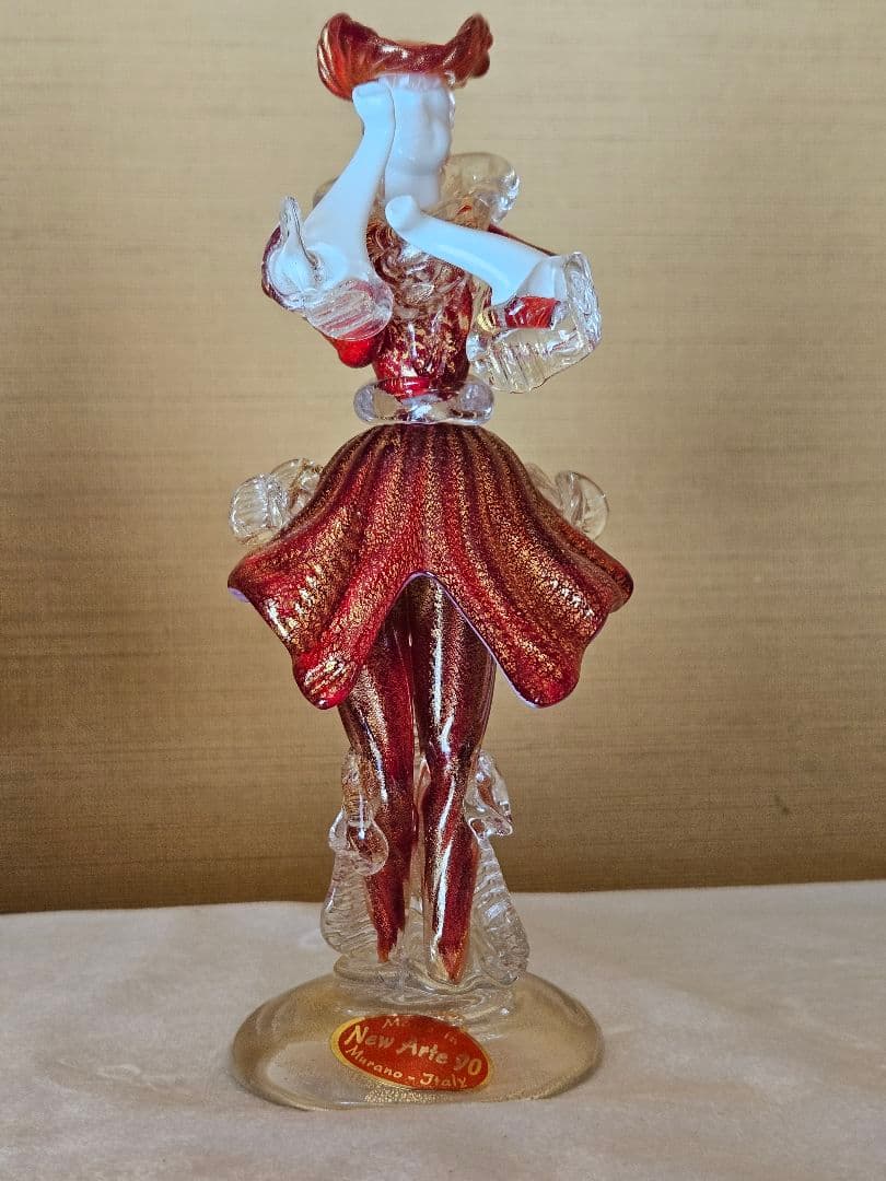 【希少・美品】ベネチアンガラス イタリアムラーノ　ヴェネチアン 人形