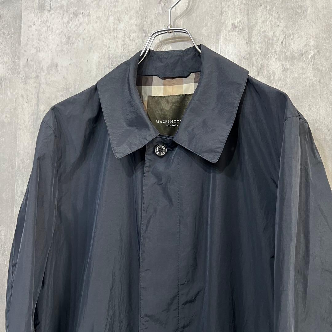 【美品】MACKINTOSH LONDON　トレンチコート　ネイビー　L