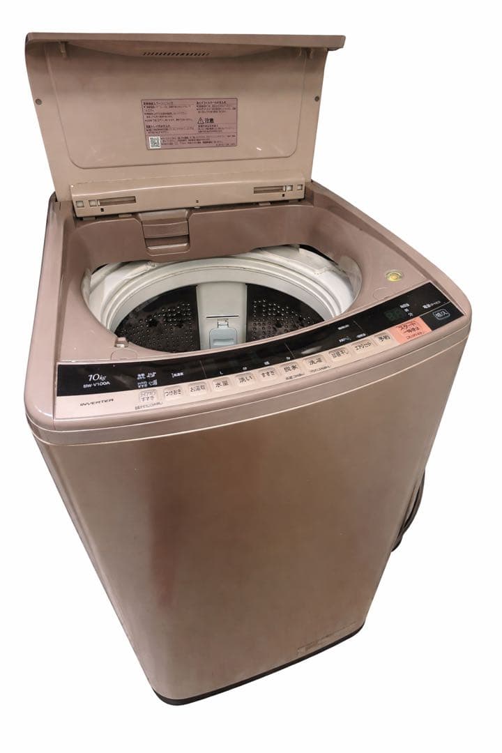 大容量日立 HITACHI Beatwash 洗濯機 10kg BW-V100A