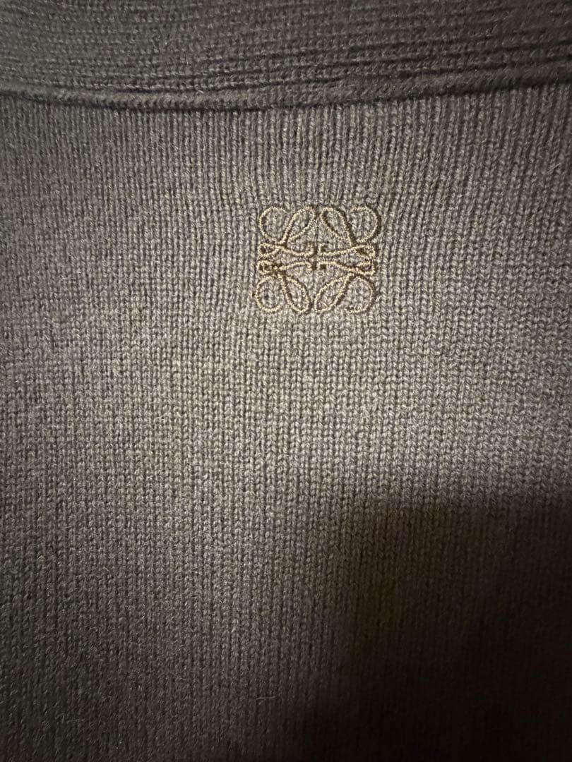 LOEWE ロエベ　アナグラム　ロゴ　刺繍　カシミヤ　ニット　カーディガン