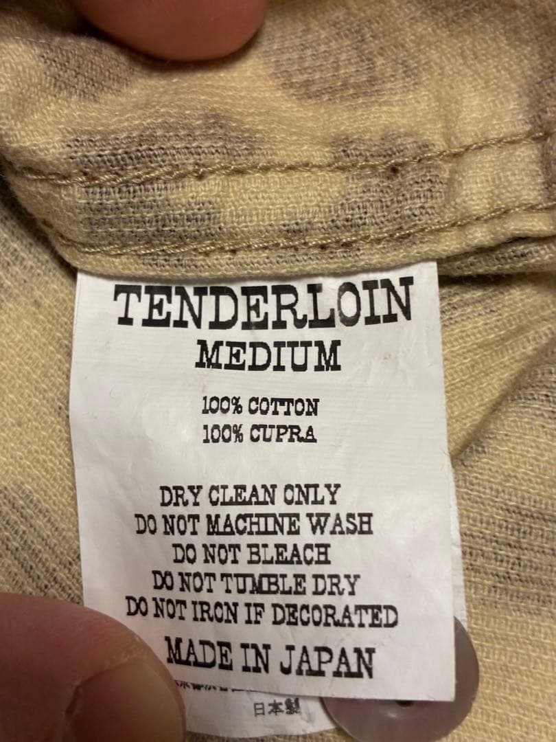 テンダーロイン レオパード コーデュロイ TENDERLOIN シャツ　M