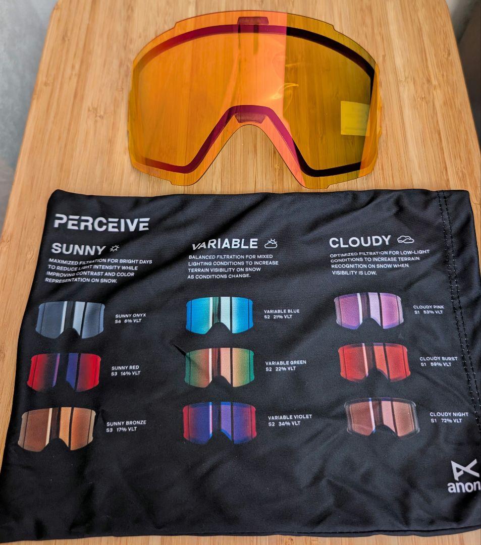 ③anon.Sync Low Bridge Fit Goggles+B.Lens