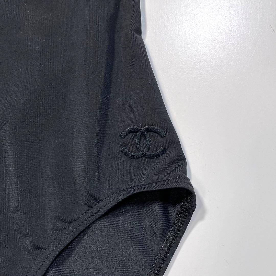 Vintage CHANEL 95P ココマーク 刺繍 バイカラー 水着