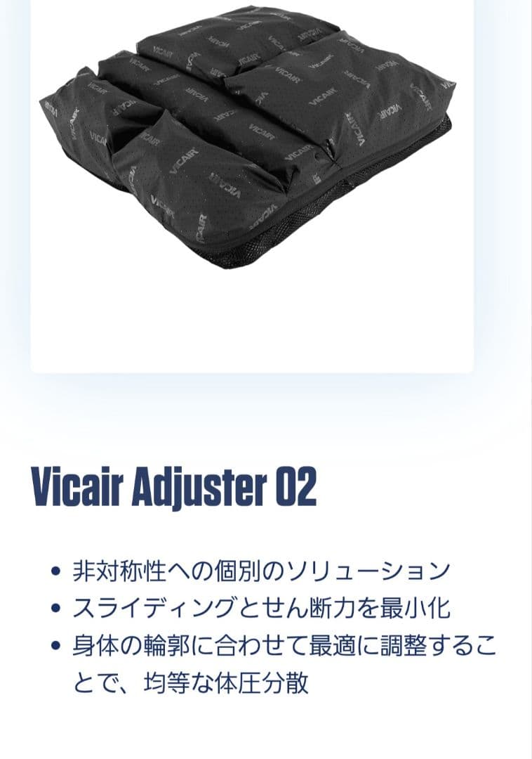 VICAIR　クッション　４０✕４０✕６センチ　洗濯機で洗えるクッション