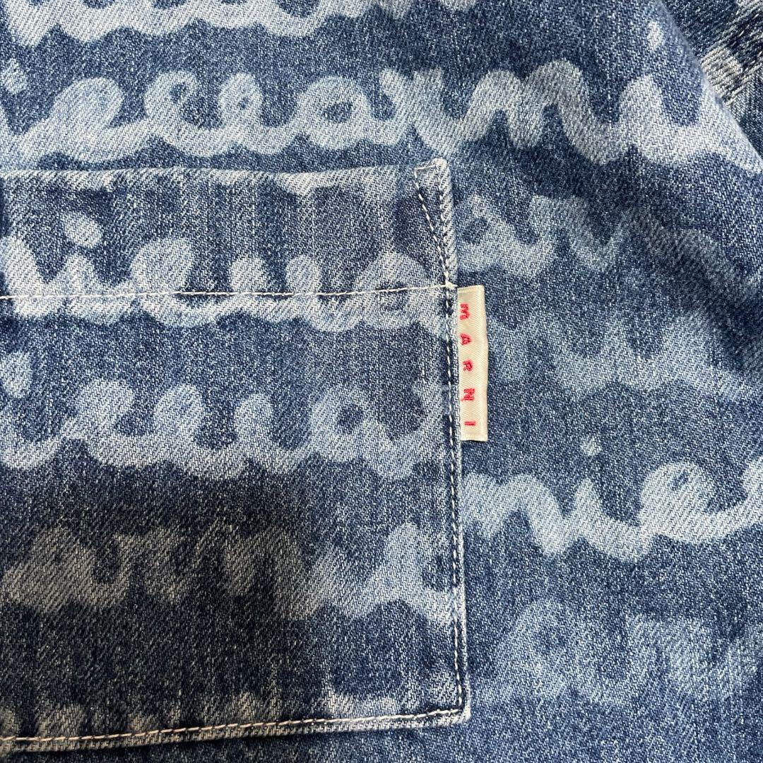 美品✨ MARNI 23SS Maremarni デニムシャツ 48 L 総柄