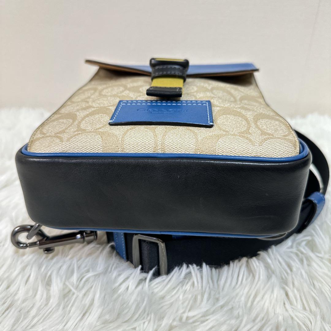 入手困難 COACH トラックパック カラーブロック シグネチャー キャンパス