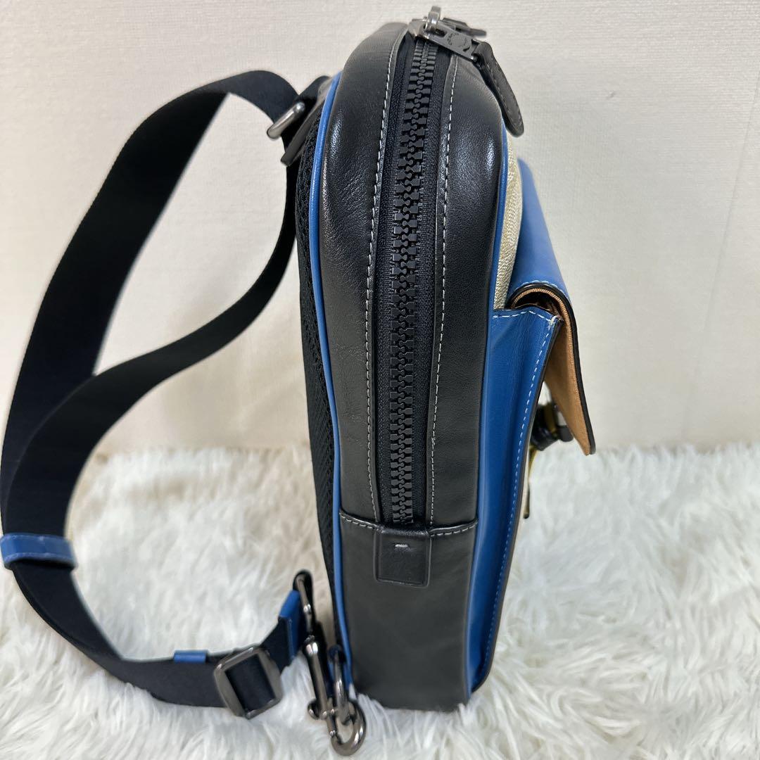 入手困難 COACH トラックパック カラーブロック シグネチャー キャンパス