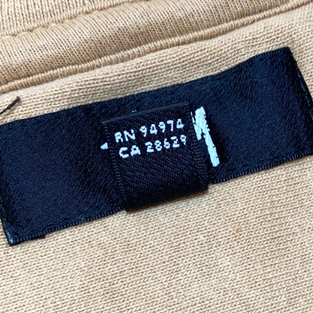 STUSSYステューシー パーカー 刺繍ロゴ ベージュ XL 1209