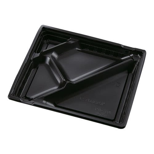 使い捨て弁当容器　KIP-114黒本体/蓋セット　300枚