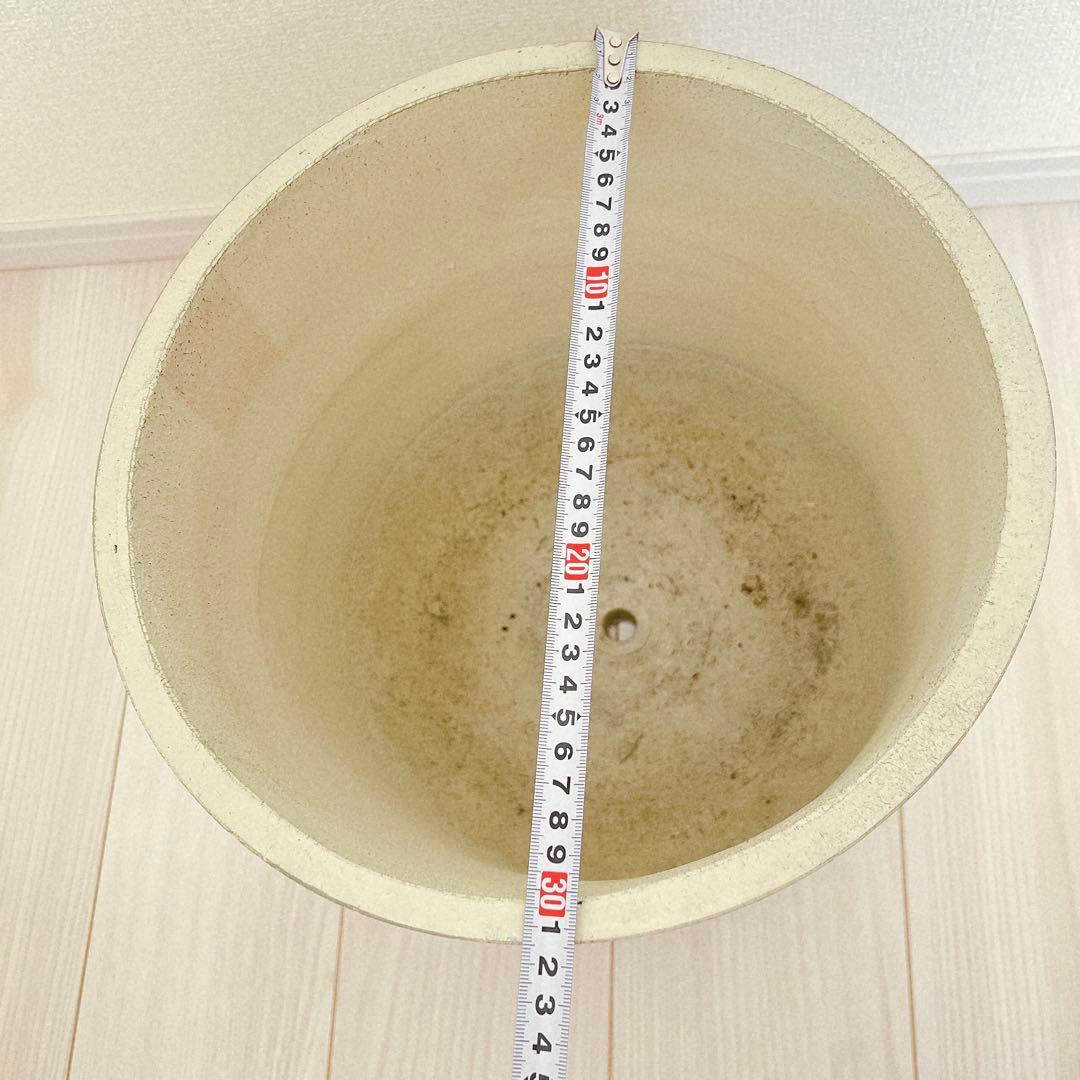 大型 植木鉢 プランター グレー　10号 直径31cm