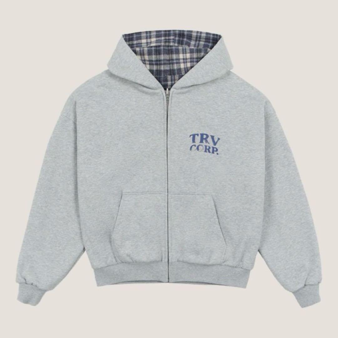 トップス Trendt Vision Reversible Flannel Hoodie