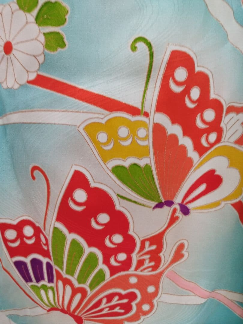 専用です☆アンティークブルーの着物単品☆ハーフ成人式☆七五三