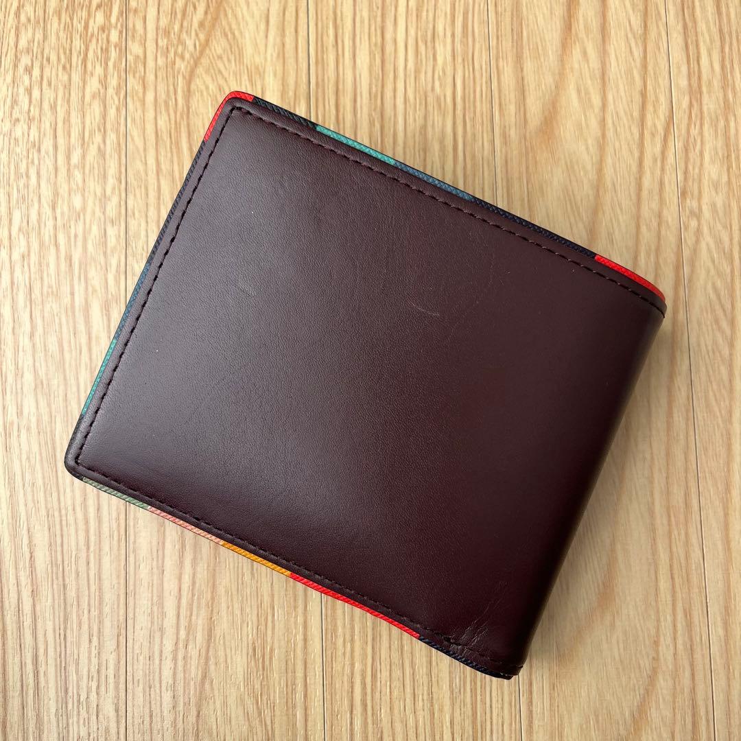 ポールスミス Paul Smith ダークブラウン 二つ折り財布
