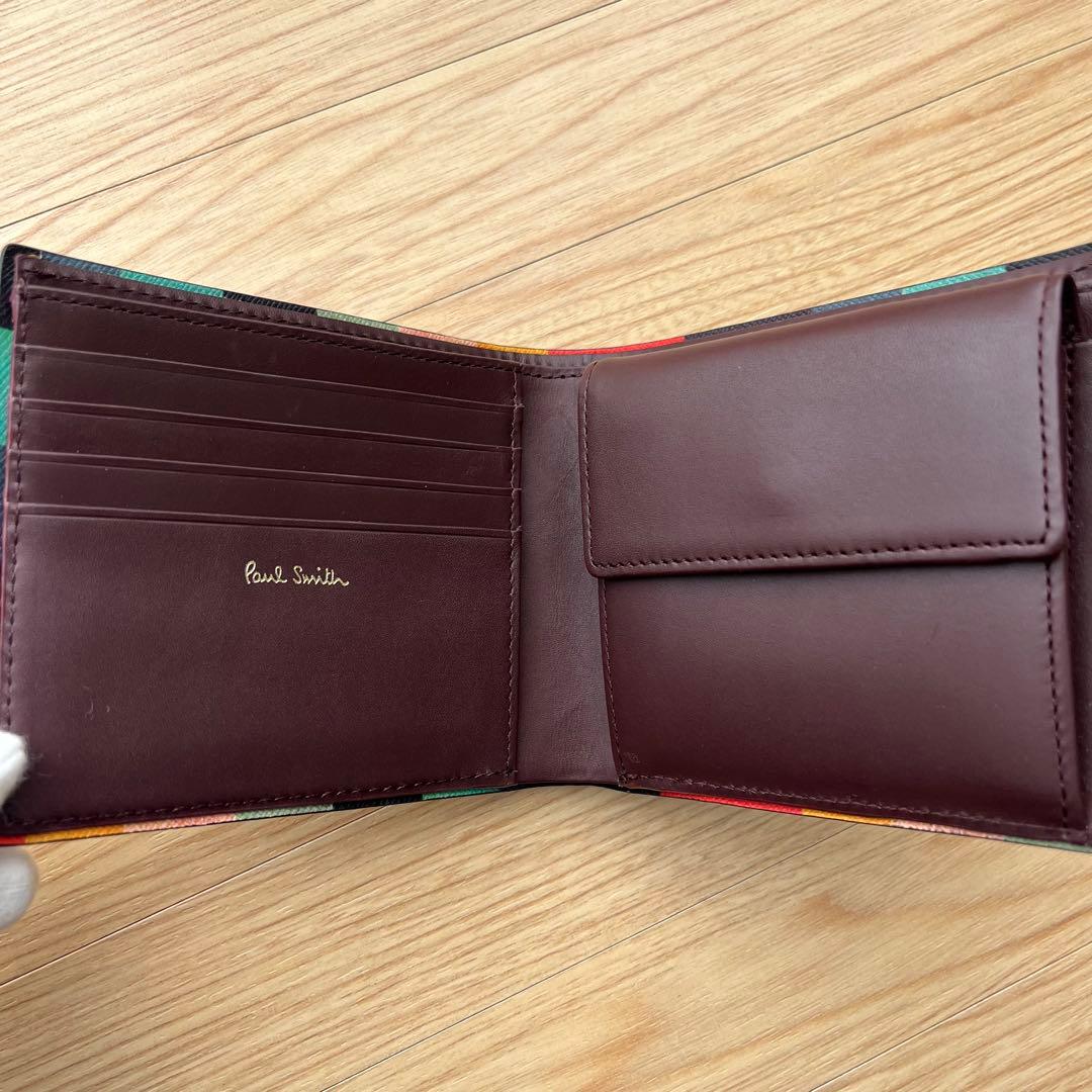 ポールスミス Paul Smith ダークブラウン 二つ折り財布