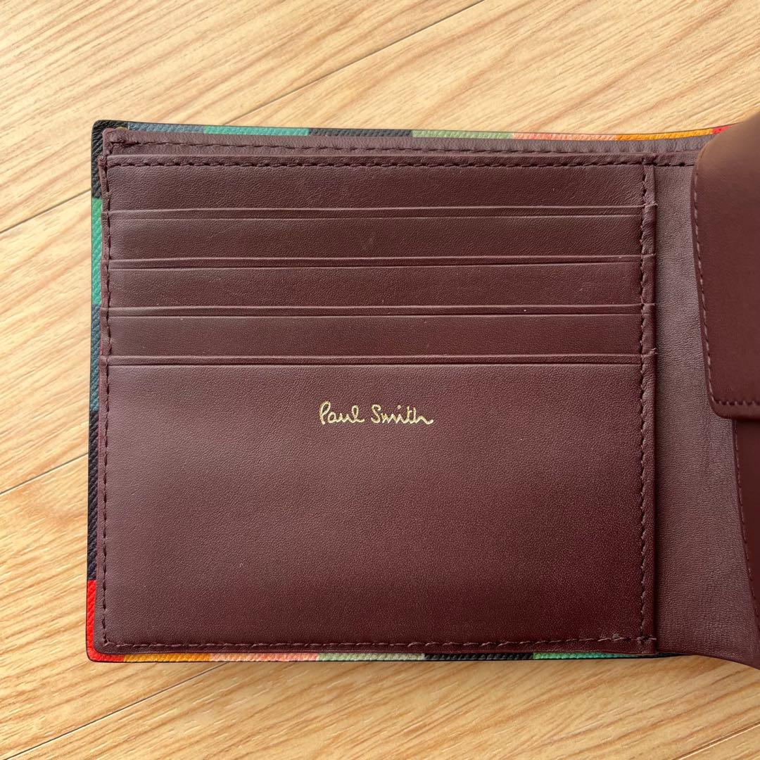 ポールスミス Paul Smith ダークブラウン 二つ折り財布