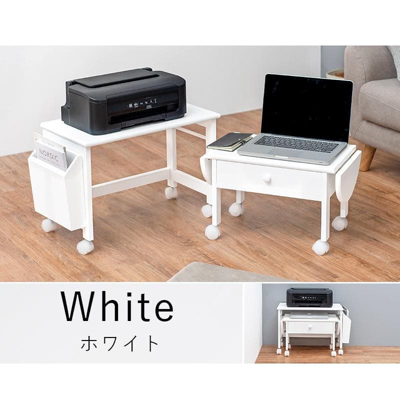 【新品】プリンターも置ける 天然木 パソコンデスク アウトレット