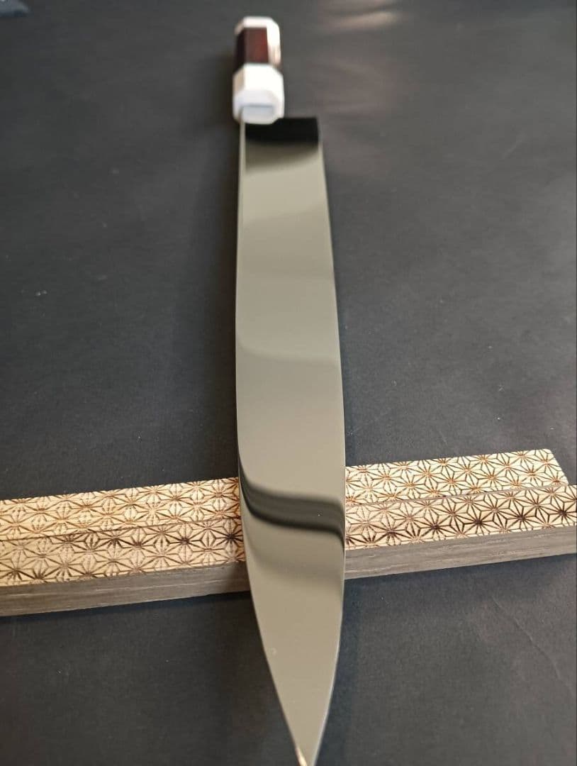 超ウルトラ鏡面仕上V金10号本焼柳刃包丁270mm デュポンコーリアン八角柄