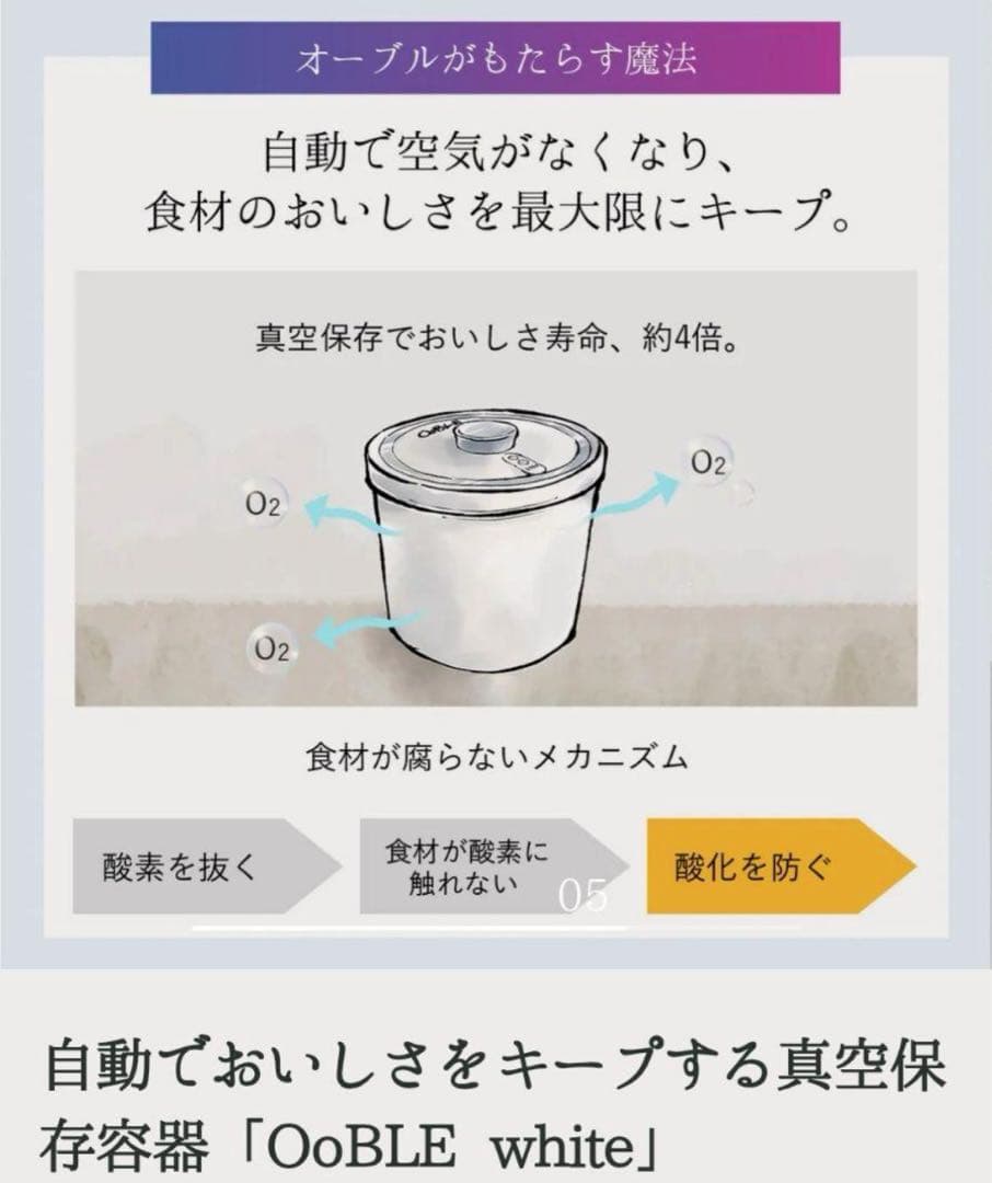 送料無料　新品・未開封　10kg 13L OobLE 真空米びつ ノーマルサイズ