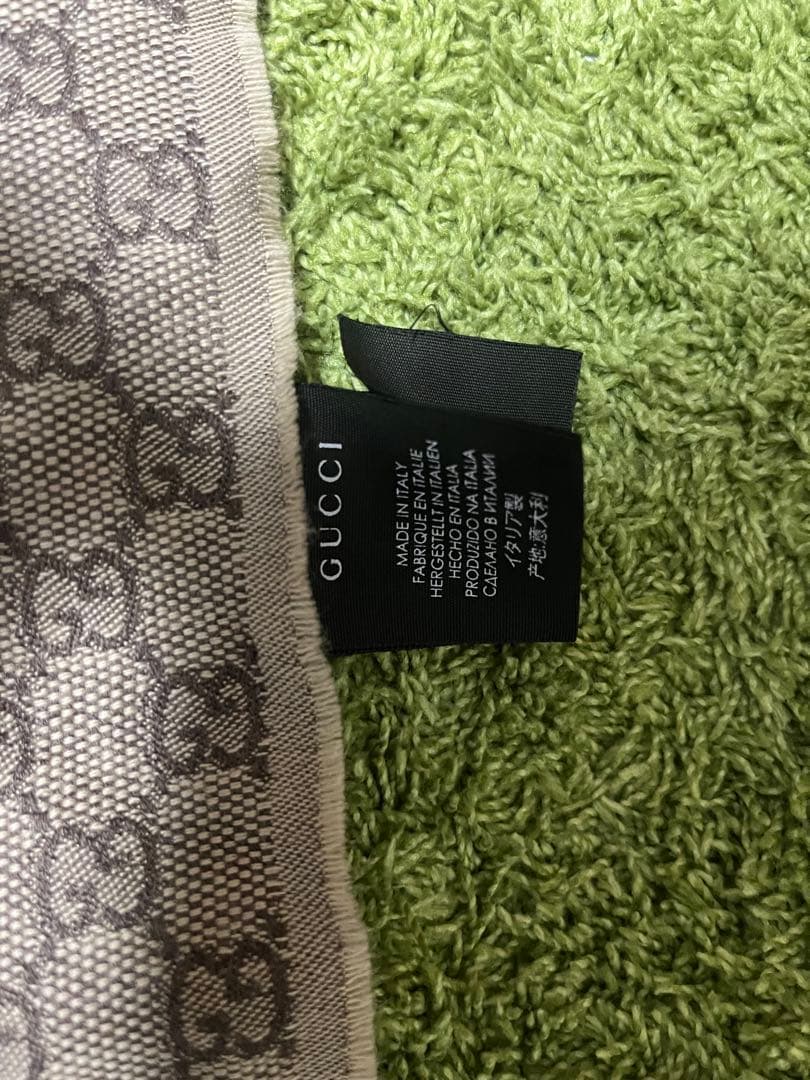 GUCCI GGパターン マフラー ウールカシミヤ