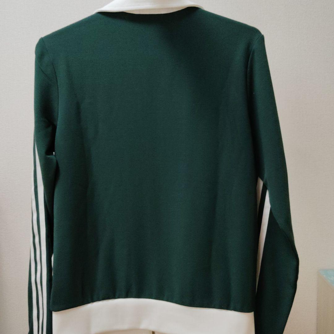 adidasトラックジャケット深緑/白XS 新品未使用品