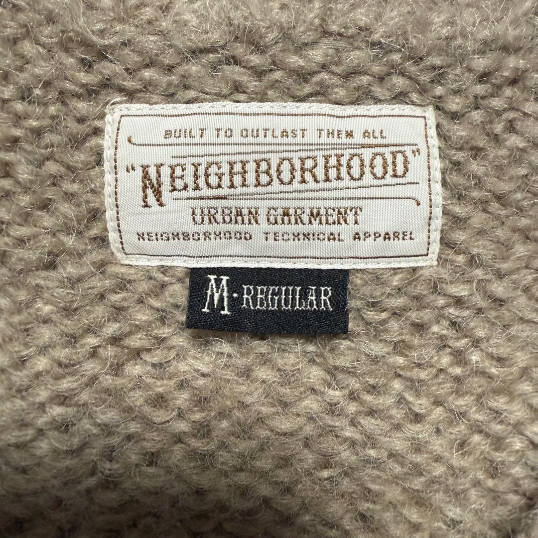 NEIGHBORHOOD モヘア混 12AWカーディガン ベージュ M
