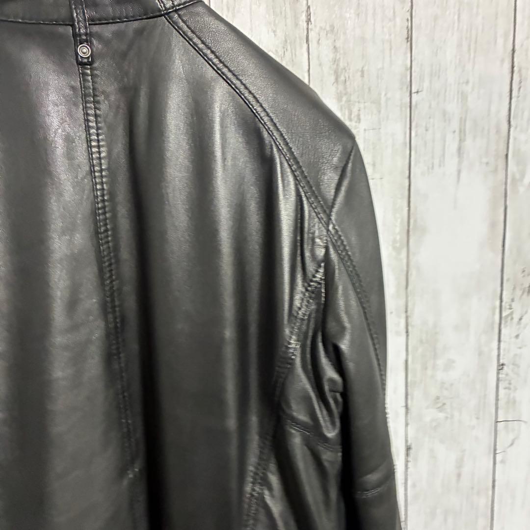 DIESELディーゼル 羊革ラムレザージャケット シングルライダース Sサイズ