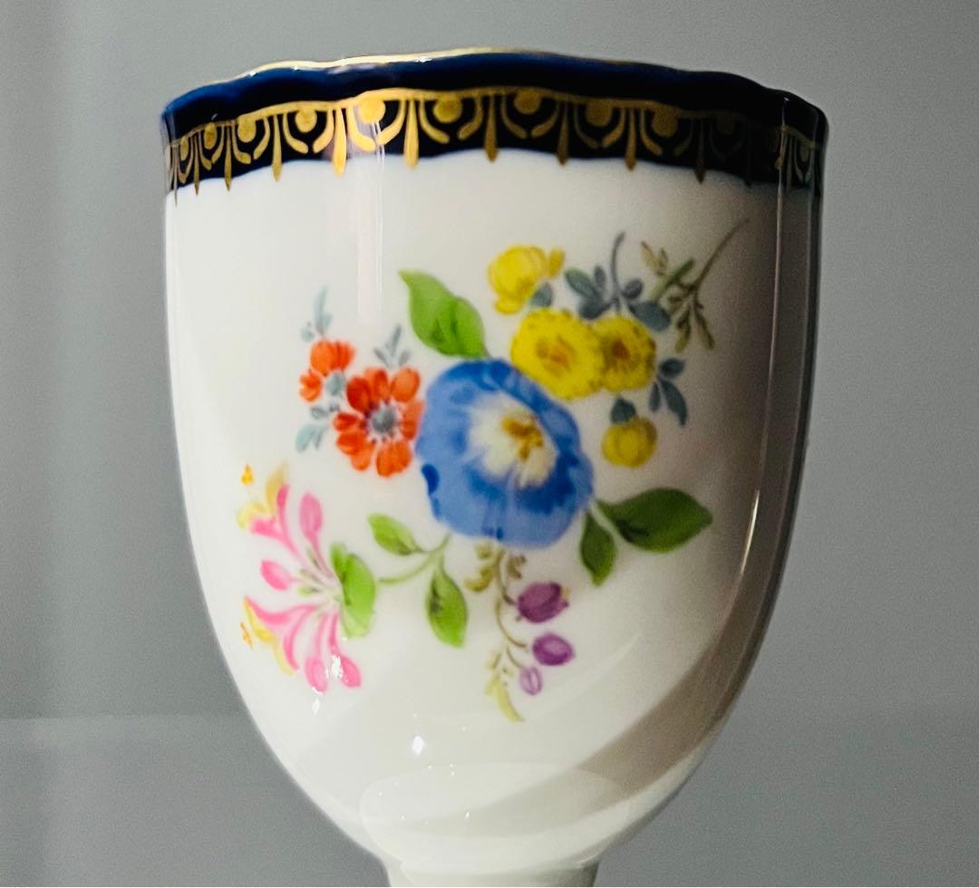 Meissen マイセン/※1級品 Ａカンテ 金彩フラワー　エッグスタンド　C