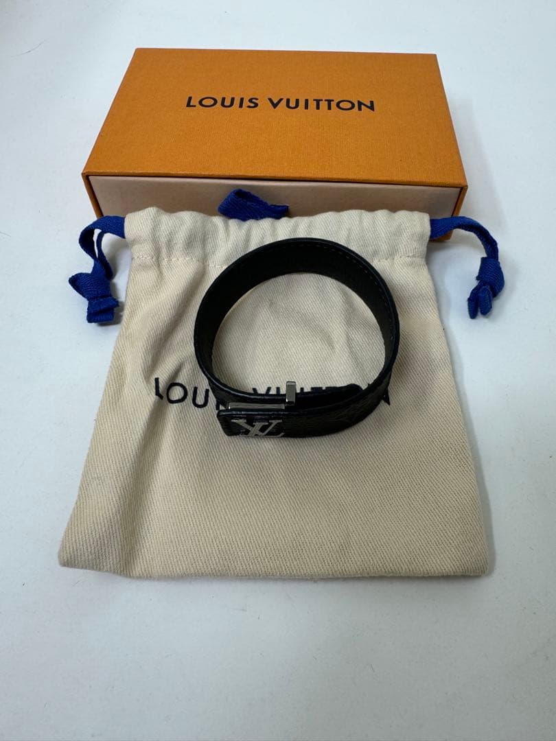 LOUIS VUITTON スリムブレスレット M6456 モノグラムエクリプス