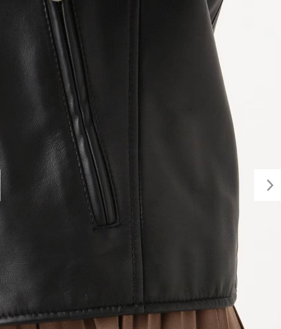 わか23区（32）シープレザー ライダースジャケット