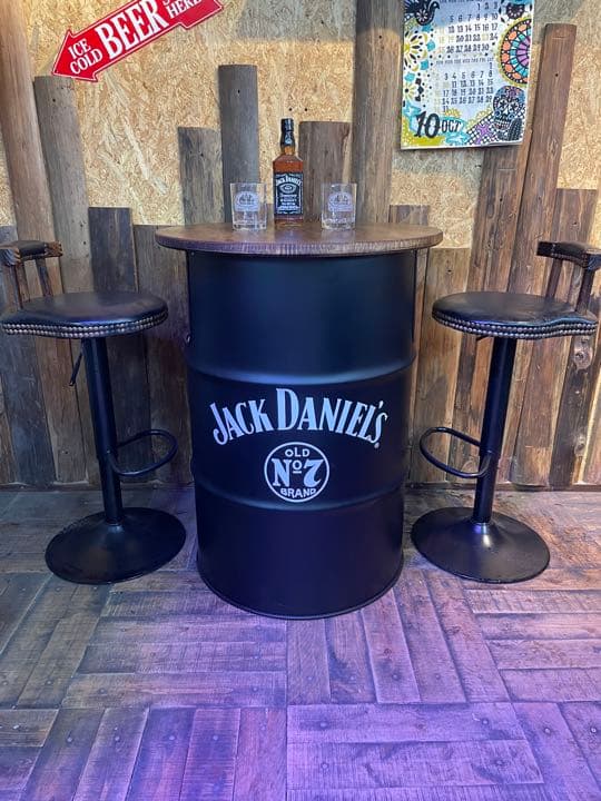 ドラム缶リメイク　バーテーブル