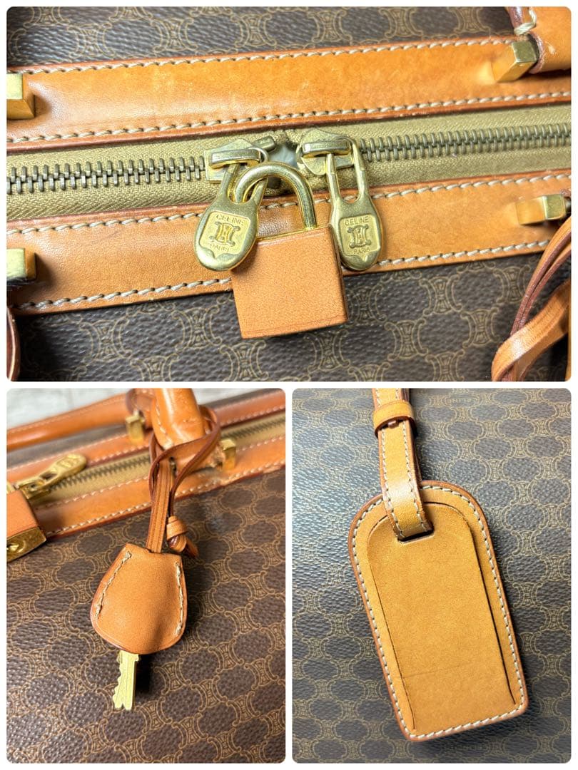 セリーヌ　CELINE マカダム　2way ボストンバッグ　トリオンフある