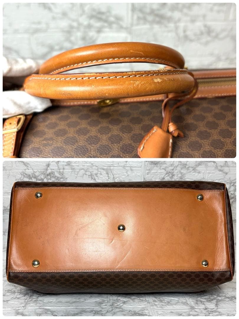 セリーヌ　CELINE マカダム　2way ボストンバッグ　トリオンフある
