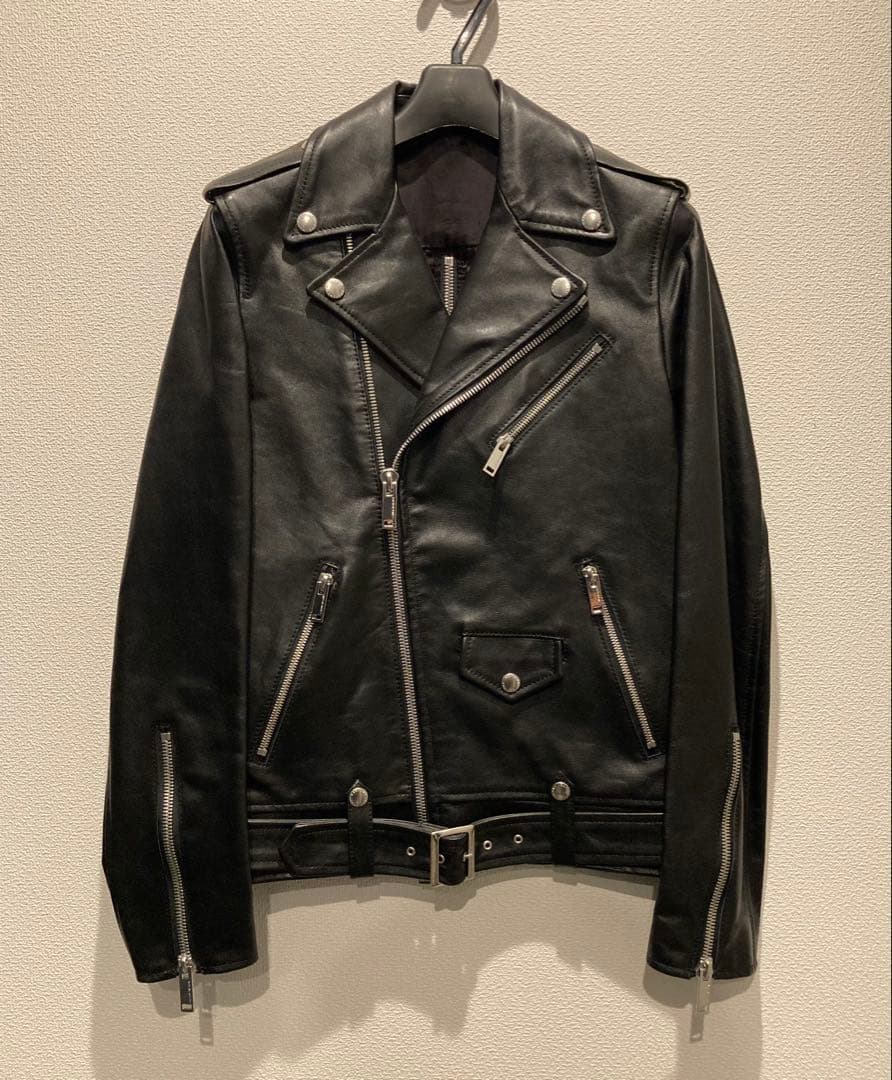 Costume National ブラックレザージャケット レディース 36
