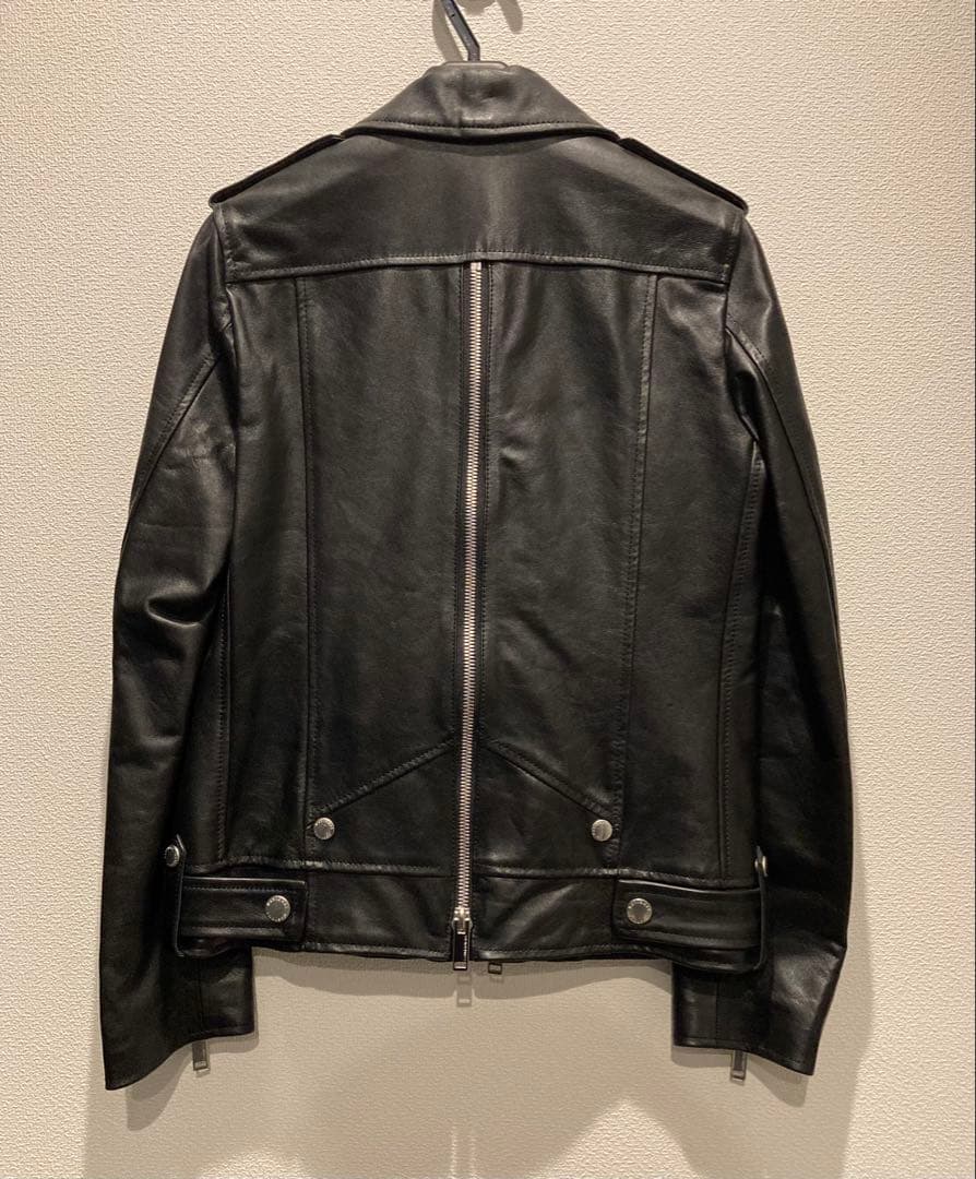 Costume National ブラックレザージャケット レディース 36