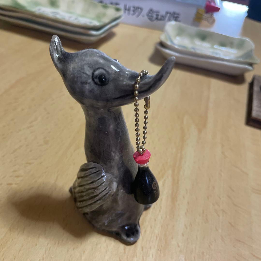 アヒル型陶器置物 鍵おき
